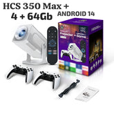 HCS350 Max Smart Smart Projector | 4K Support | WiFi + Bluetooth | Home Theater Projector