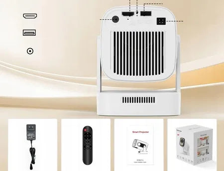 P30 Mini Android Projector | 4 GB + 64 GB | 1080P Supported | WiFi & Bluetooth | Compact & Portable