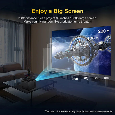 Xnano X3 Full HD Projector | Portable Mini LED | Perfect for Movies & Gaming