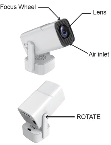 P30 Ultra Portable Projector 400 ANSI Android Projector for Home & Office